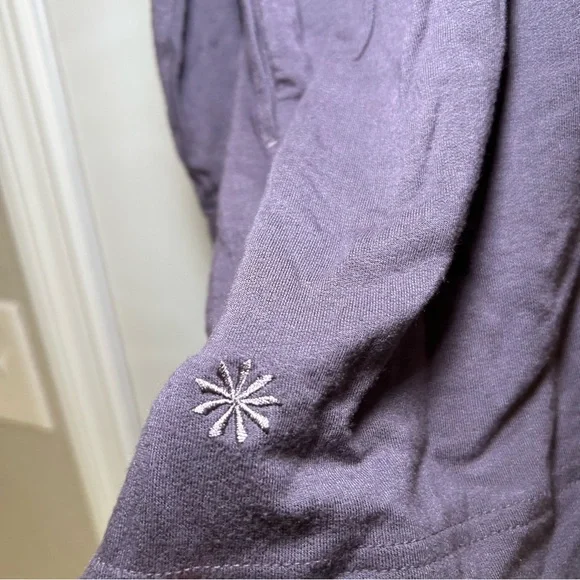 Athleta Deep Purple Open Cardigan women’s l cozy lounge everyday career office - Picture 8 of 9